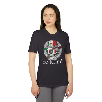 Be Kind Skull with Hat Graphic T-Shirt