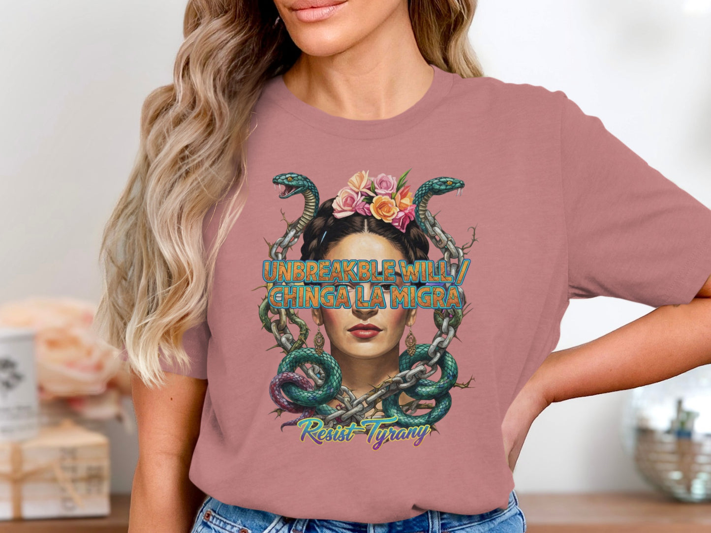 Unbreakable Will Resist Tyranny Graphic T-Shirt product type