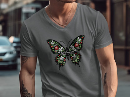 Soy Mexicana Butterfly Graphic Design T-shirt product type