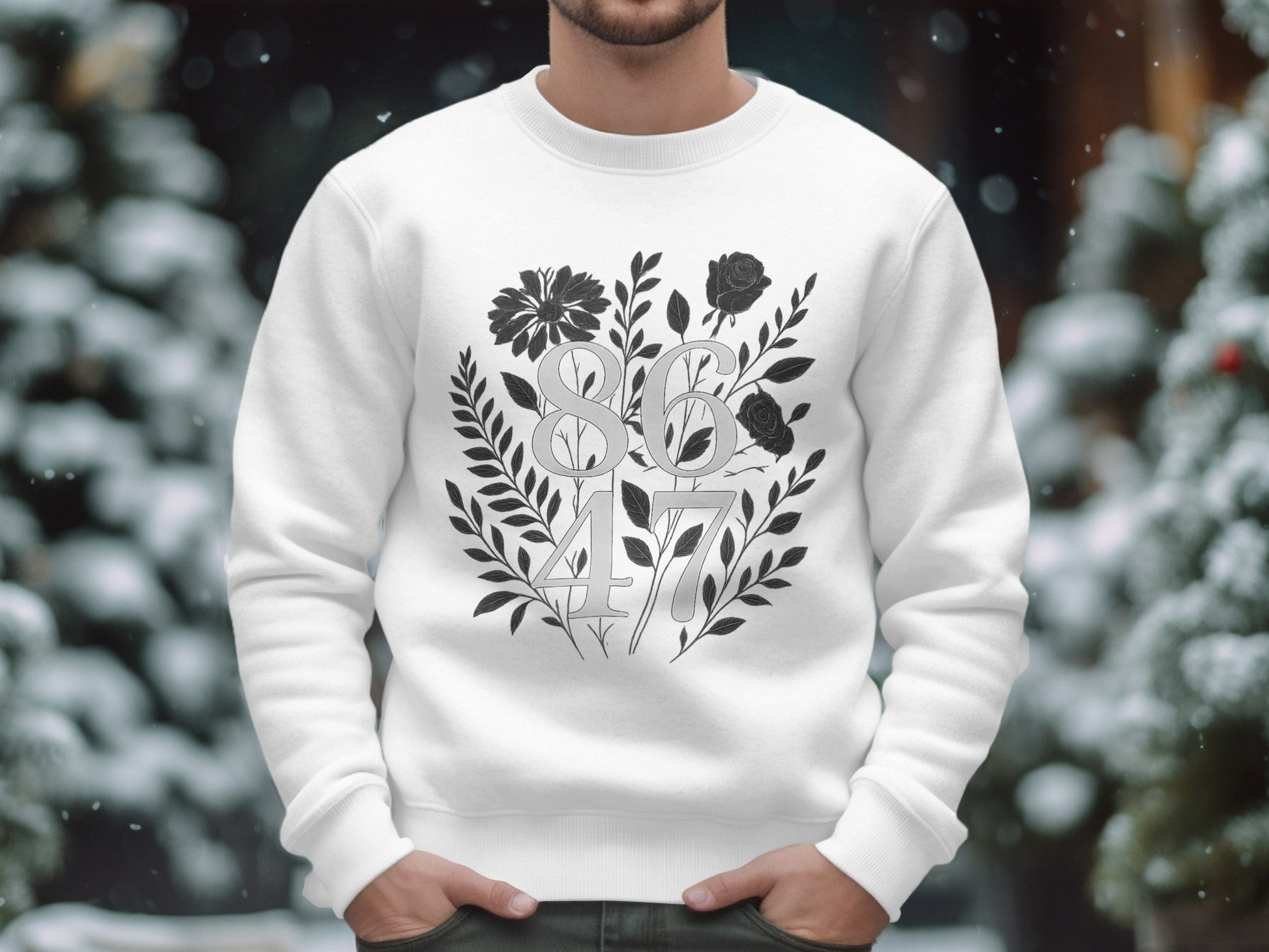 Vintage 8647 Floral Design Winter Apparel product type