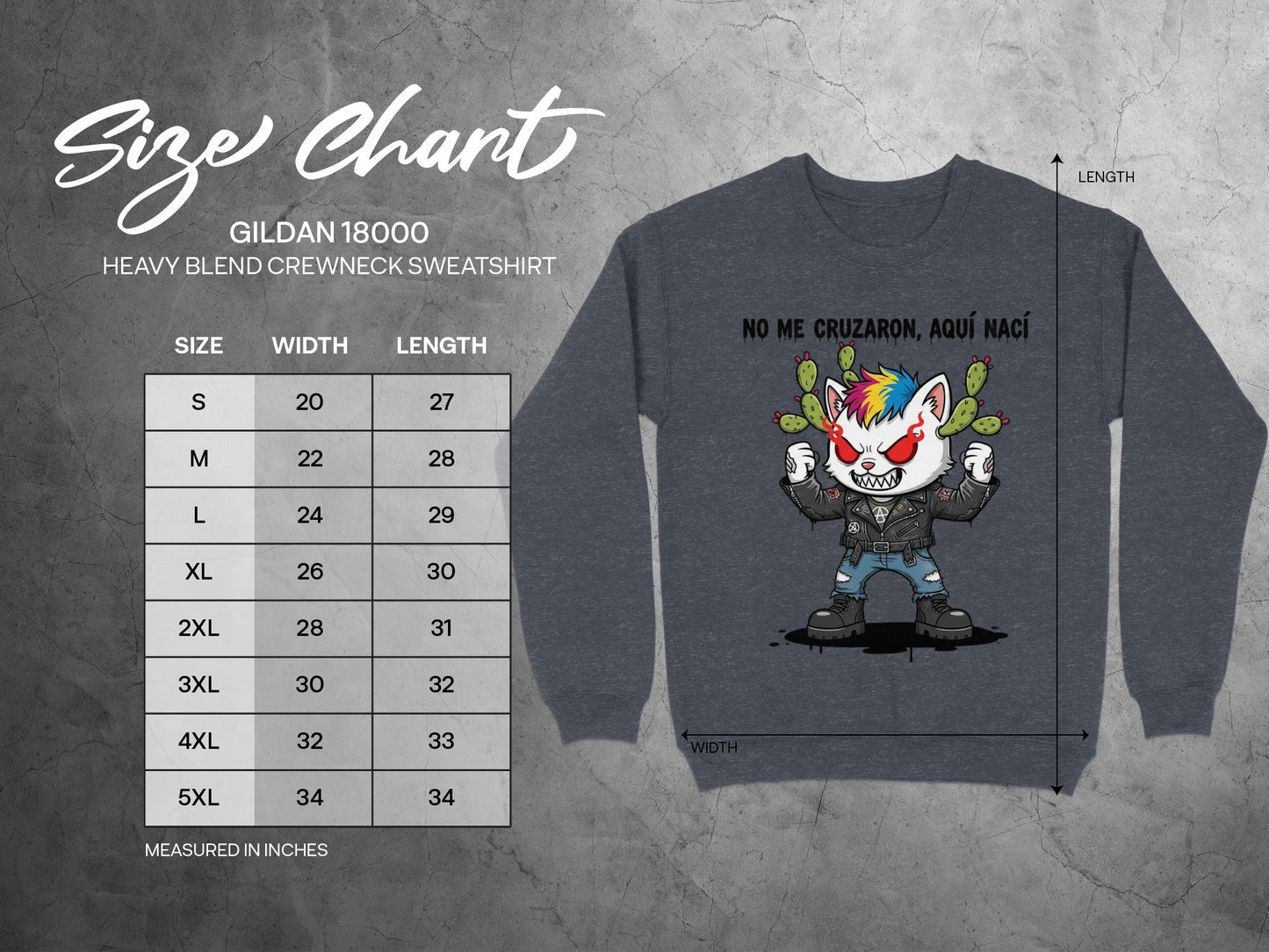 NO ME CRUZARON AQUÍ NACÍ Crewneck Sweatshirt product