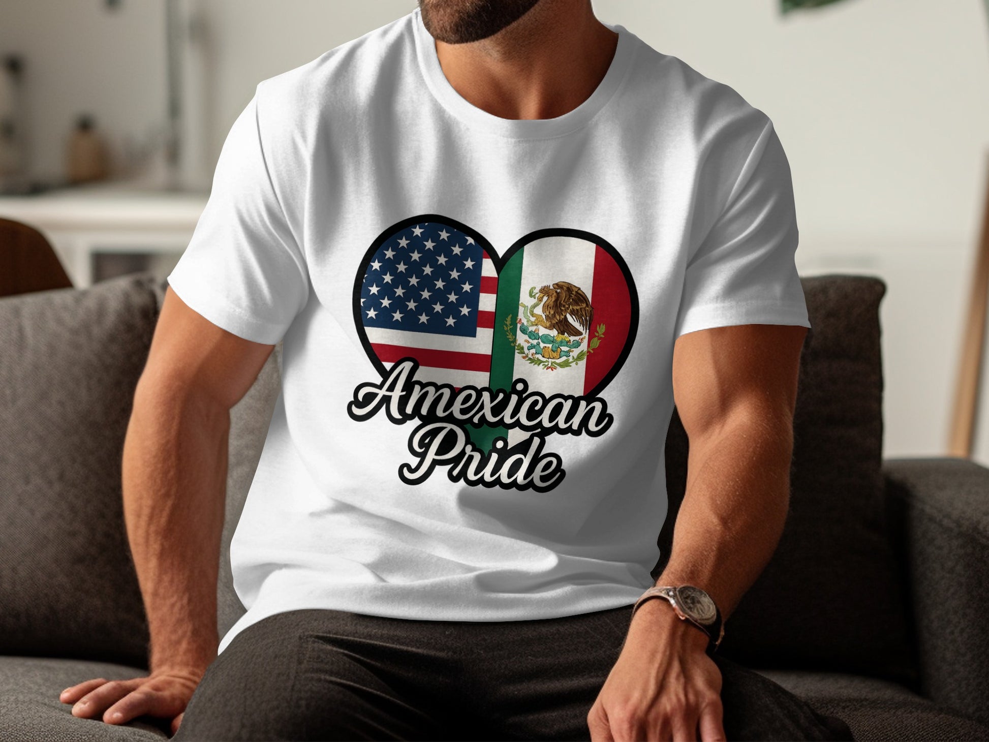 American and Mexican Flags American Pride T-shirt product type