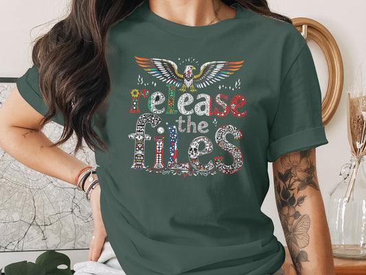 Release The Files Graphic T-Shirt Unique Product Type