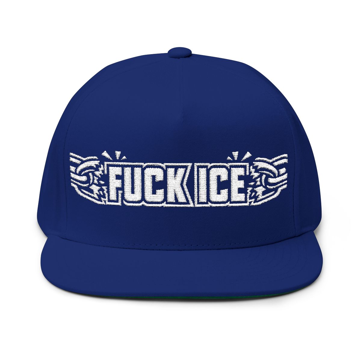 Fuck ICE Statement Embroidered Snapback Hat