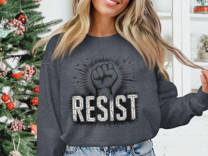 Resist Fist Graphic Design Sweatshirt product