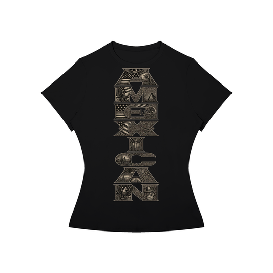 Amexican Pride Brown and Proud Women’s Slim Fit Performance T-Shirt