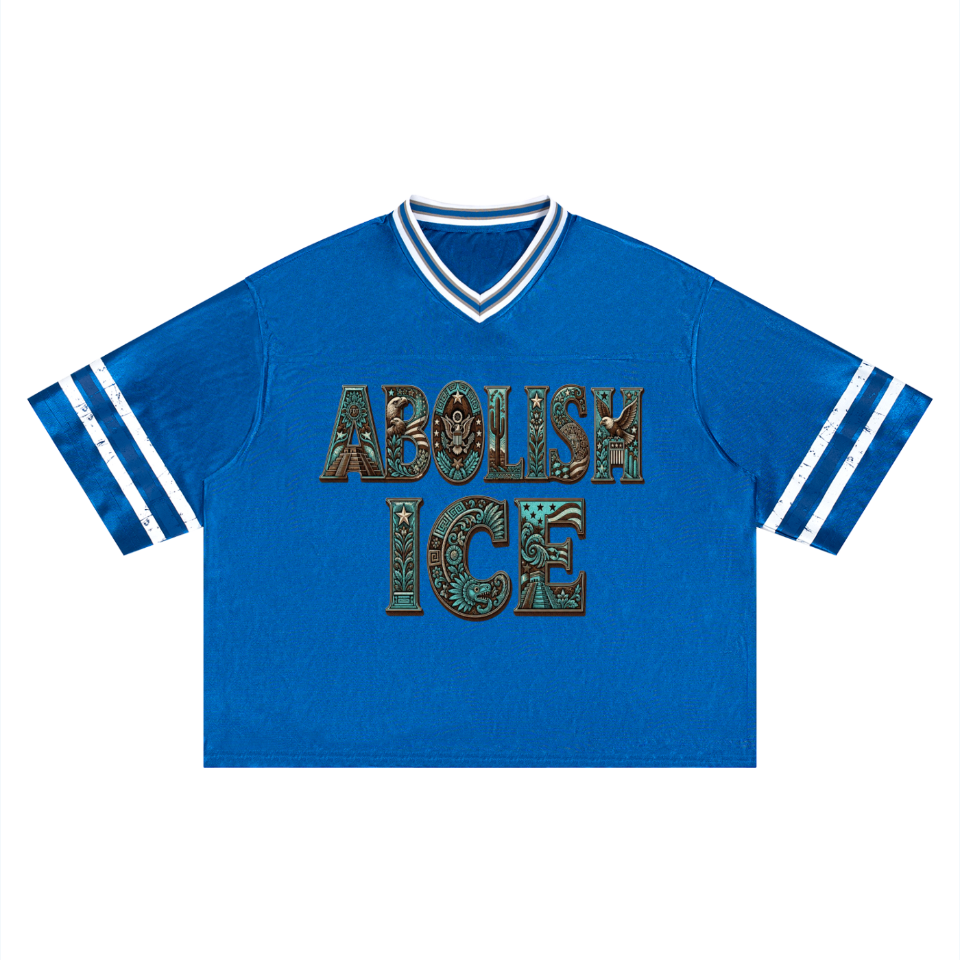 Unisex Boxy Striped Soccer Jersey