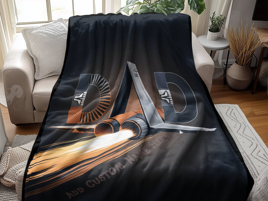 Personalized Dad Design Cozy Customizable Blanket product