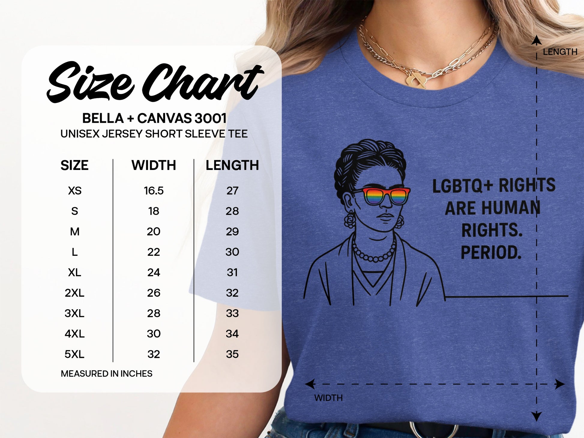 LGBTQ+ Rights Are Human Rights Period Shirt Product