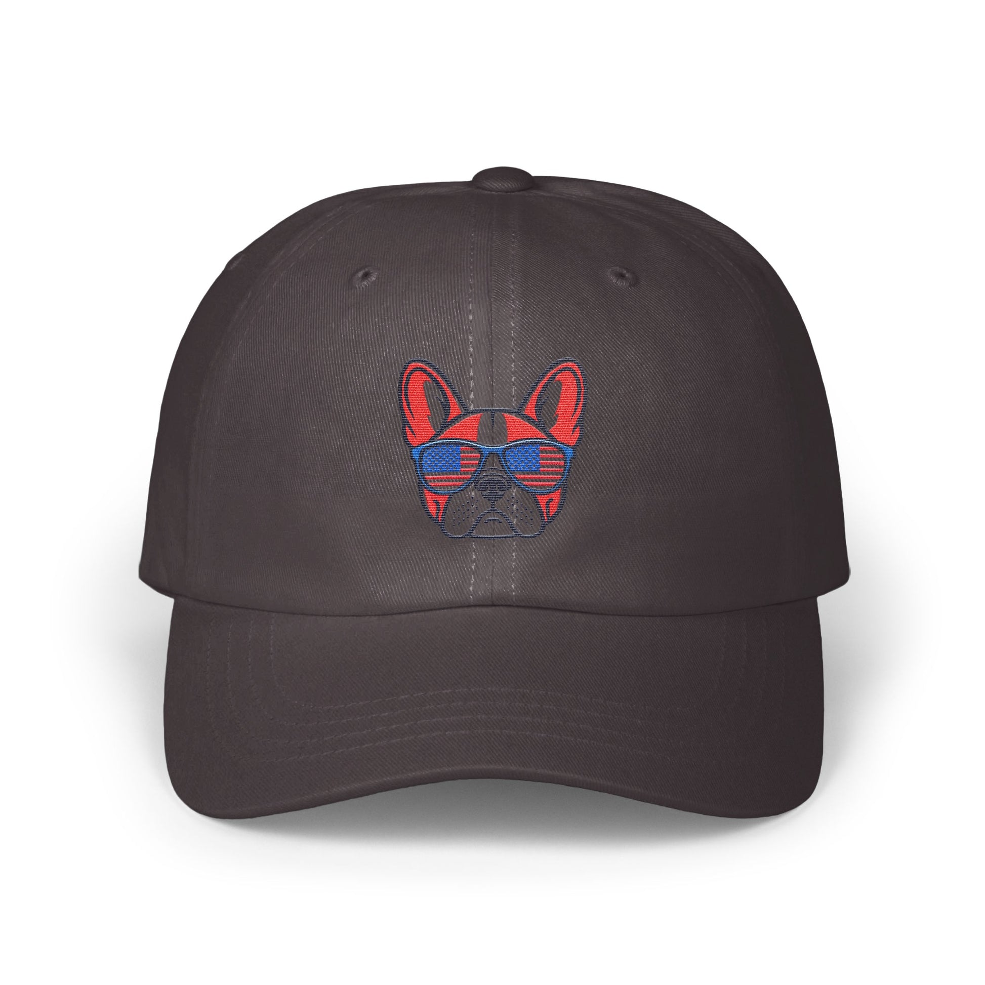 Cool French Bulldog with Sunglasses Embroidered Hat product