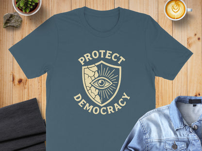 Protect Democracy Eye Shield Graphic Shirt product