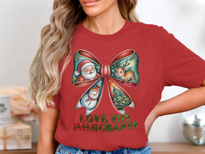 Love Thy Immigrants Christmas T-Shirt
