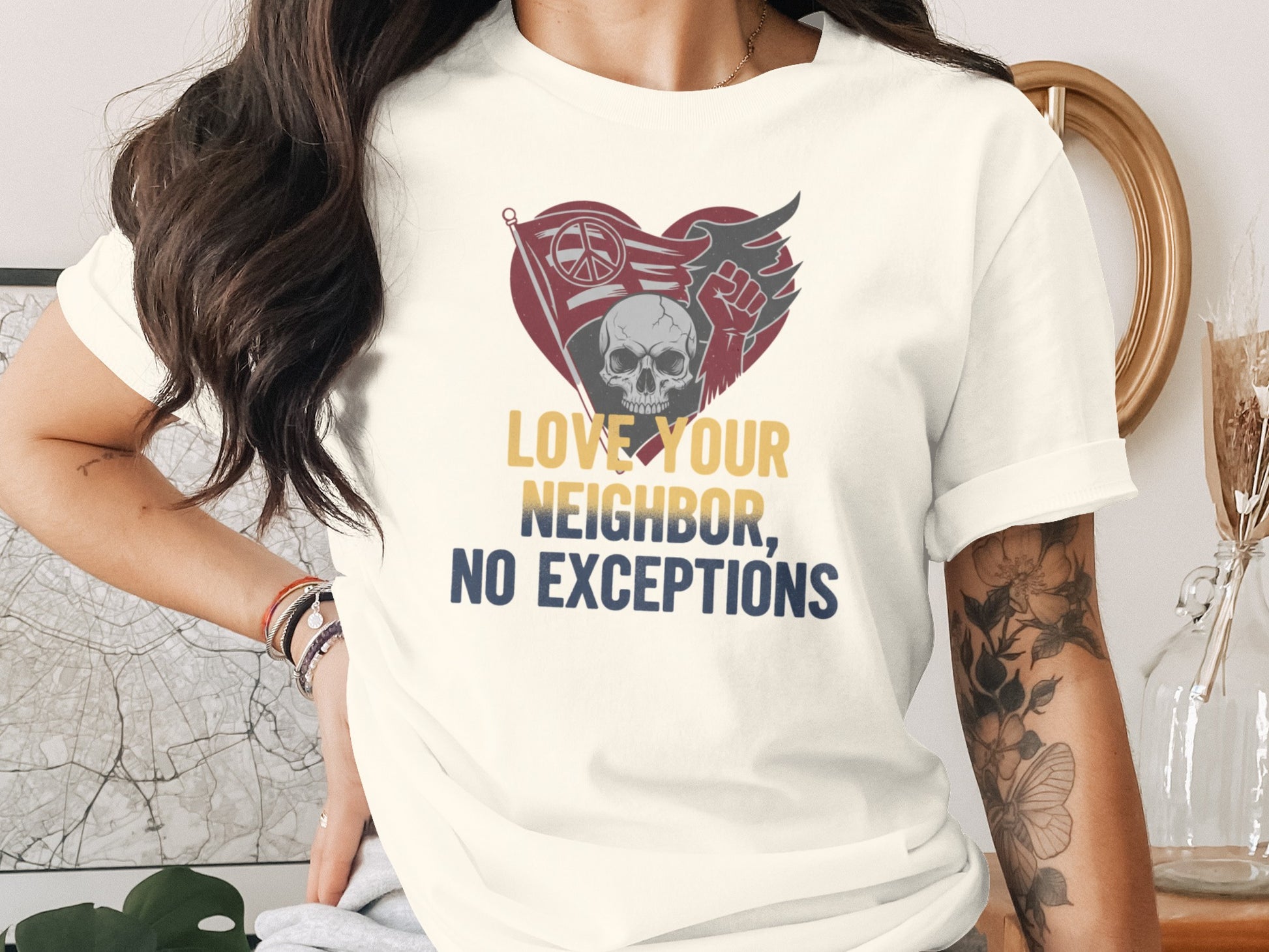 Love Your Neighbor No Exceptions Graphic Tee