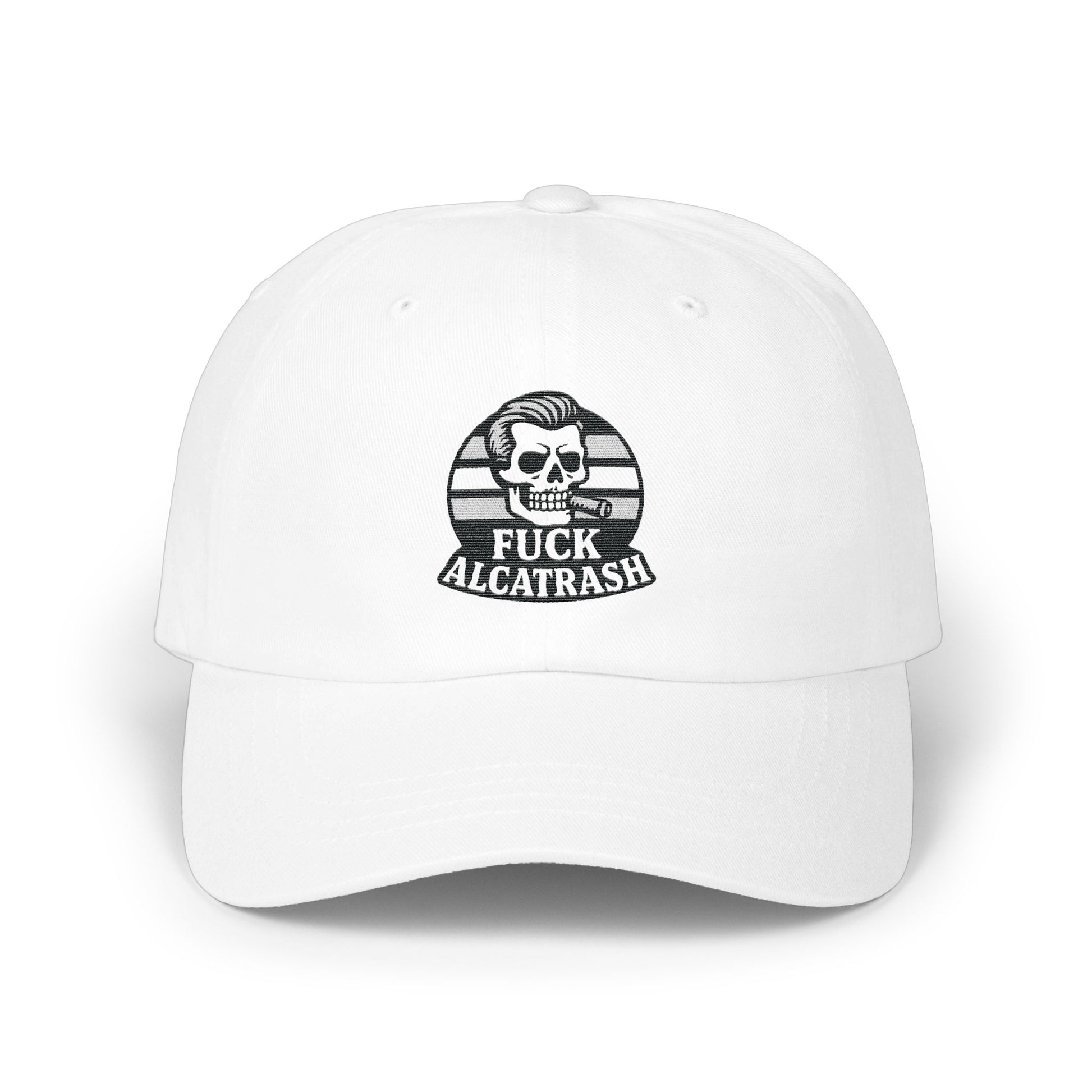 Fuck Alcatrash Skull Embroidered Design Hat product type