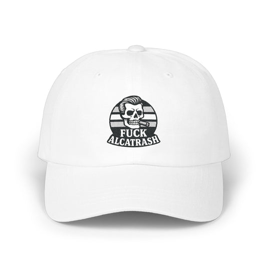 Fuck Alcatrash Skull Embroidered Design Hat product type