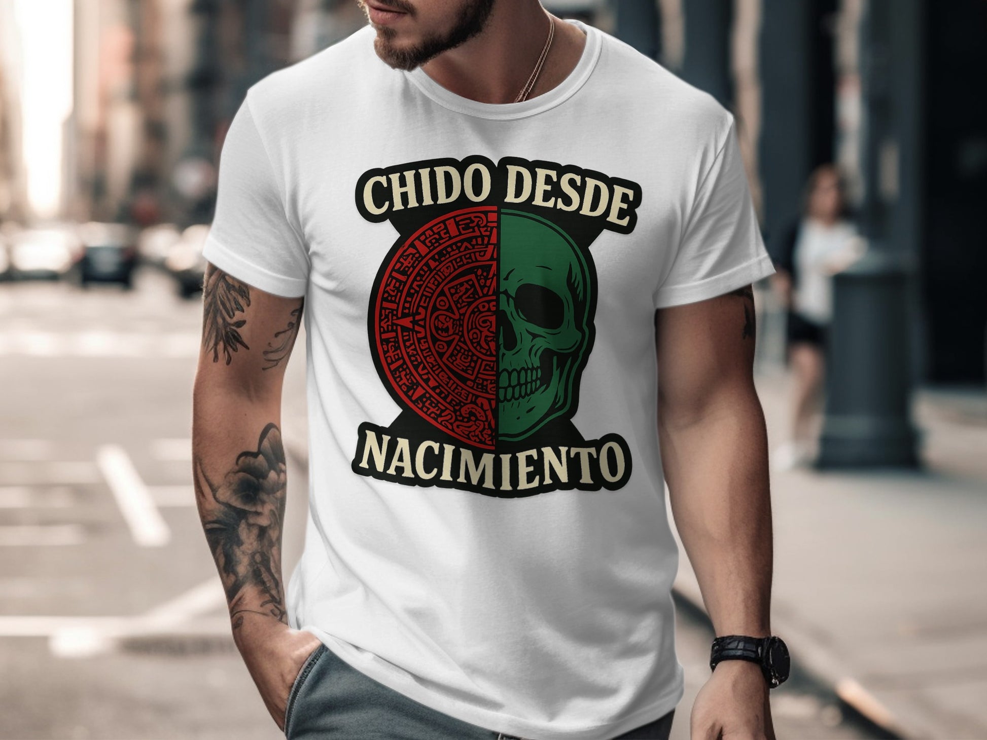 Chido Desde Nacimiento Skull Graphic T-Shirt product