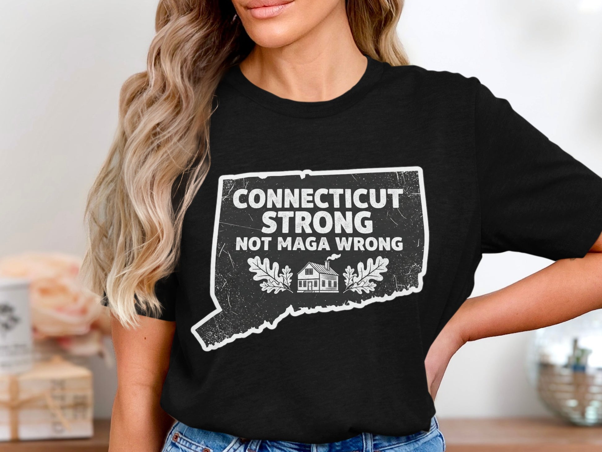 Connecticut Strong Not Maga Wrong T-Shirt product type