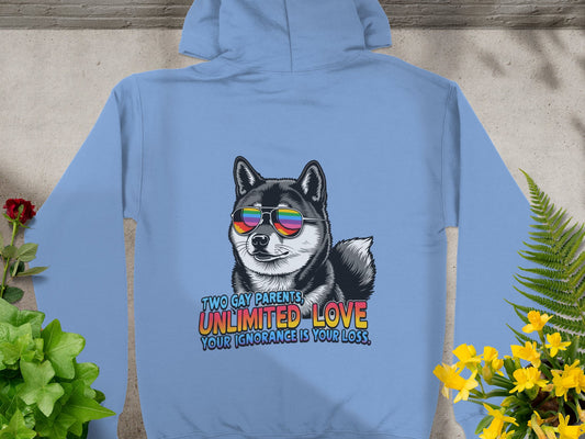 Two Gay Parents Unlimited Love Hoodie Product