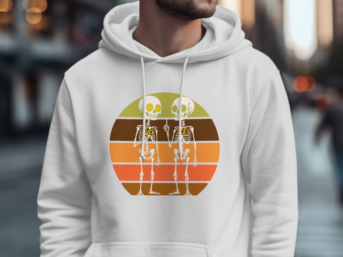 Retro Colorful Skeleton Graphic Hoodie product