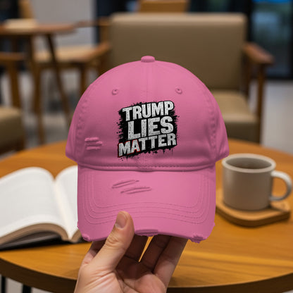 Trump Lies Matter Slogan Printed Pink Cap product