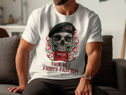 This Vet Fights Fascism Graphic Tee