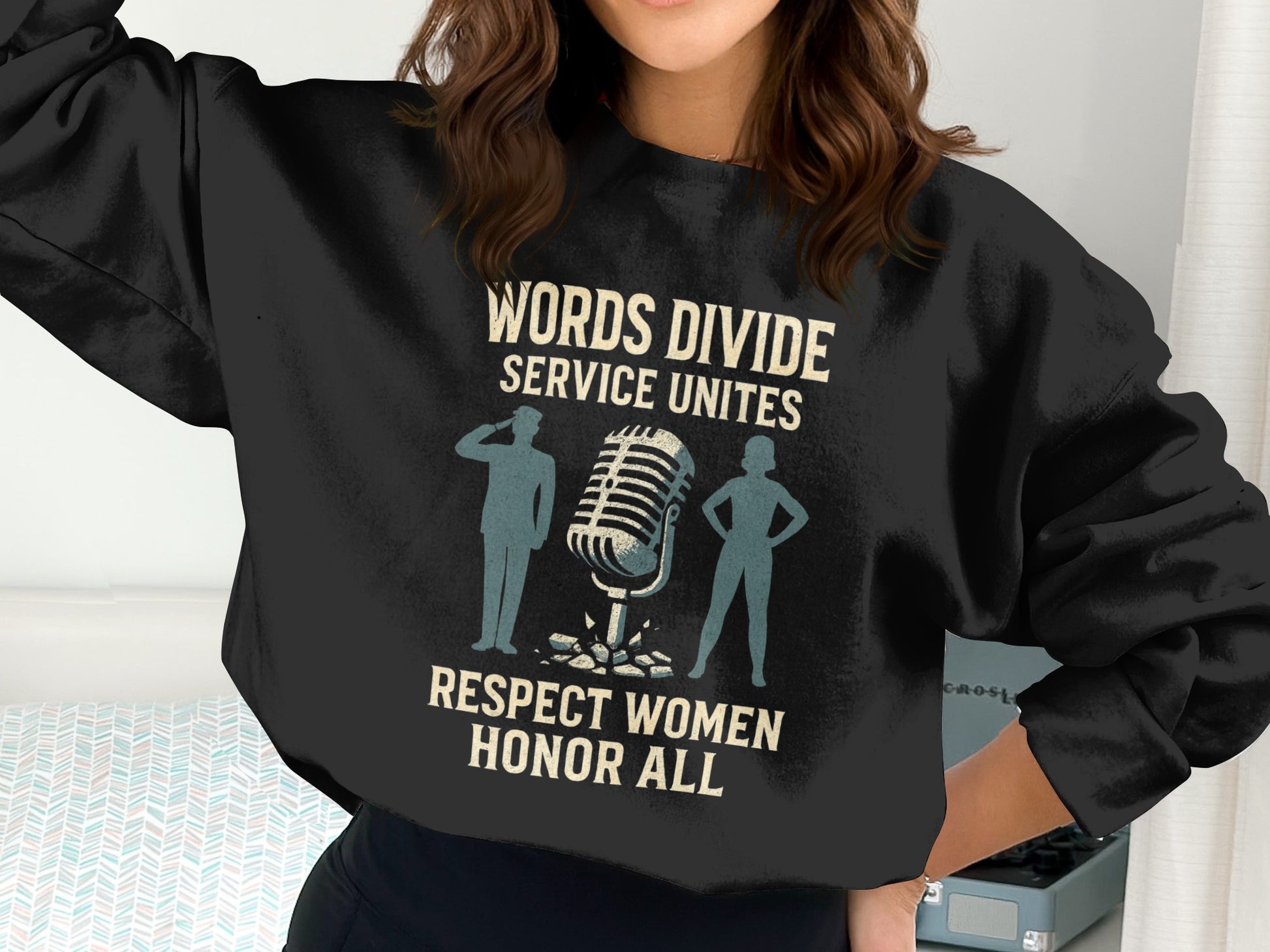 Words Divide Service Unites Respect Women Honor All product type