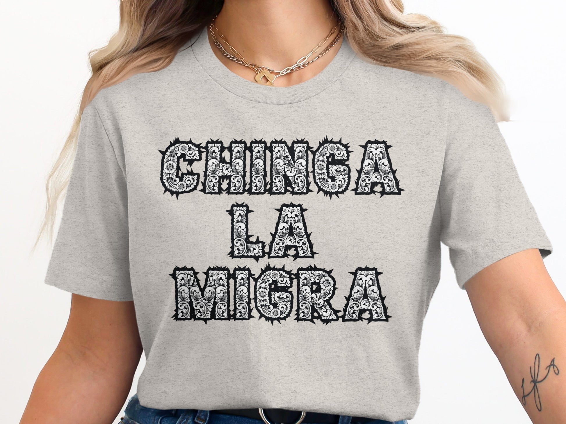 Chinga La Migra Bold Statement T-shirt Product