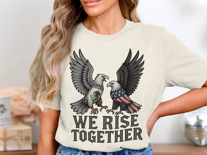 We Rise Together Patriotic Graphic T-Shirt Product