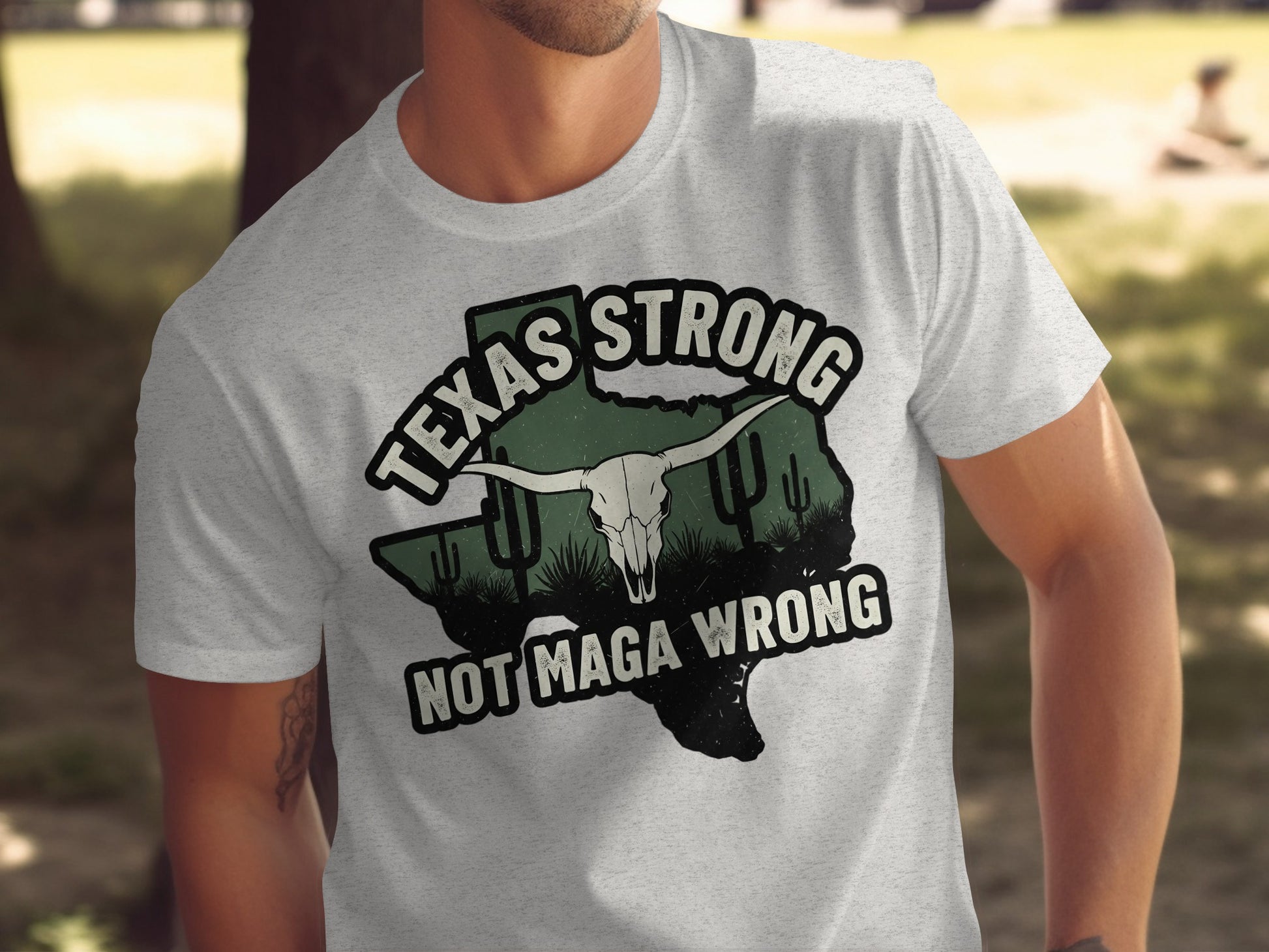 Texas Strong Not Maga Wrong Graphic T-Shirt product