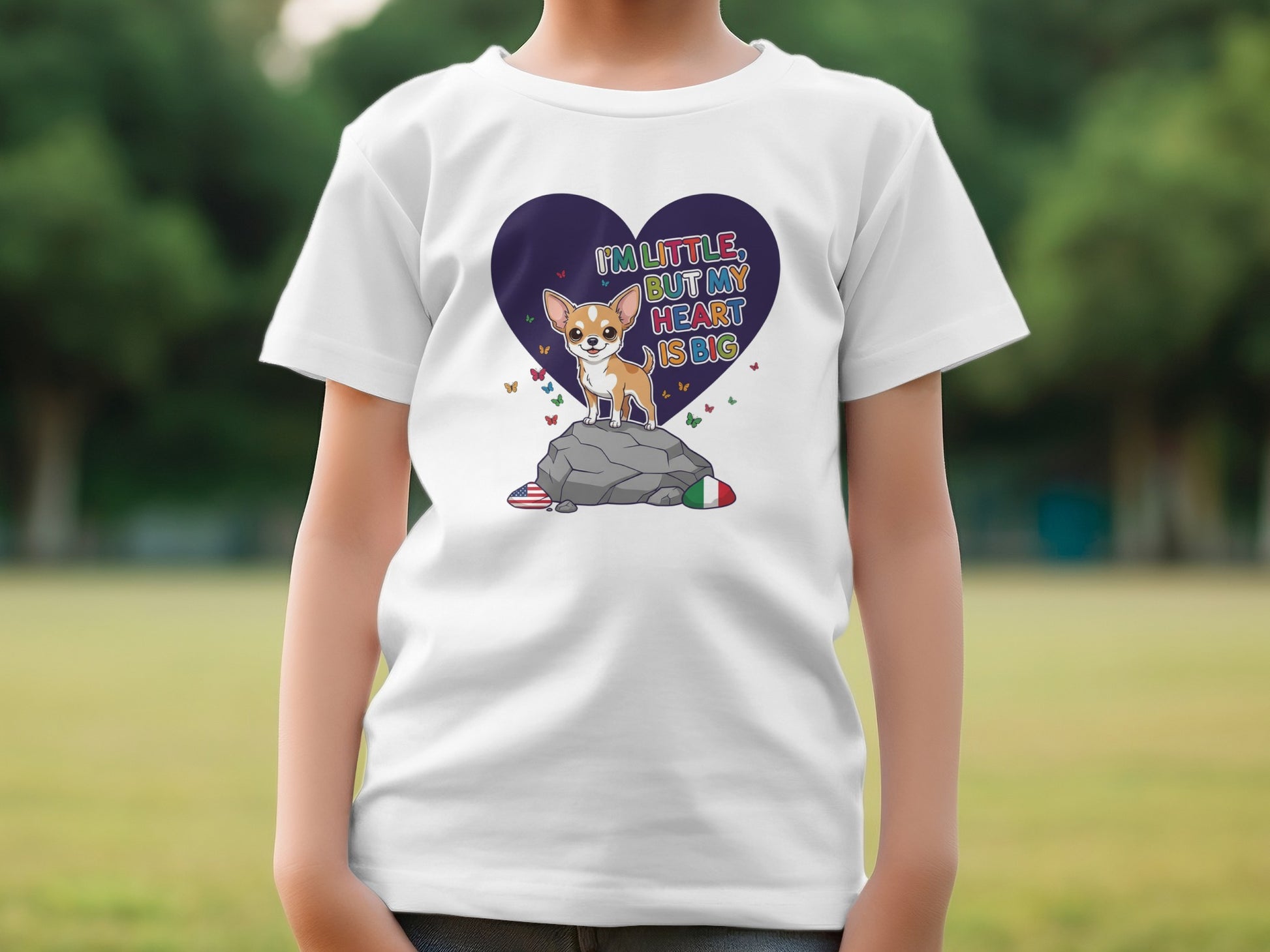 Adorable Chihuahua Heart Is Big Quote Shirt