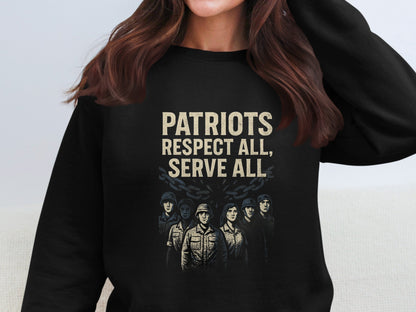 Patriots Respect All Serve All Graphic Sweatshirt product