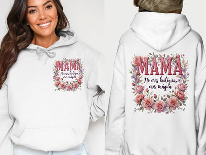 MAMA eres magia floral print hoodie product
