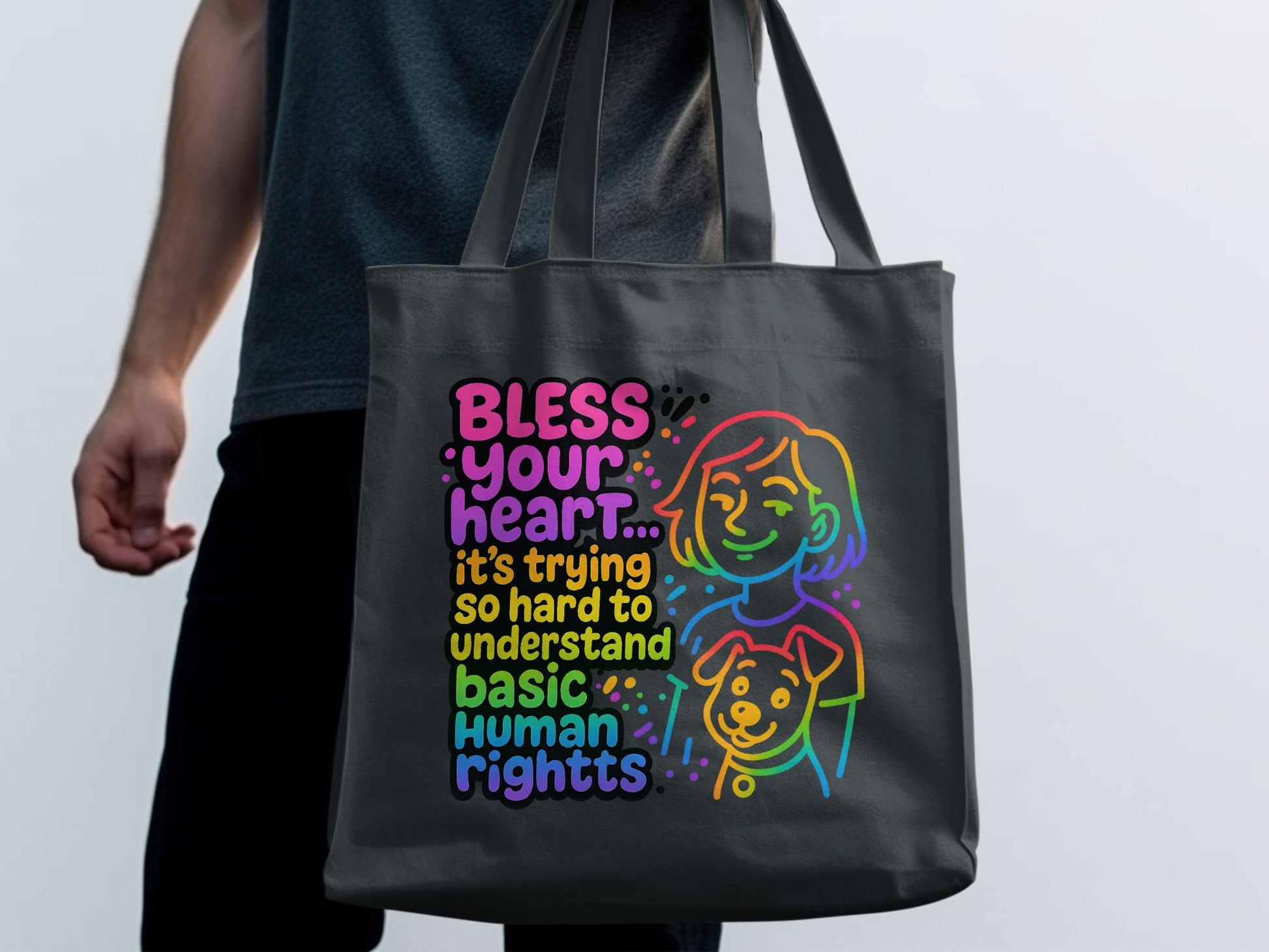 Bless Your Heart Human Rights Tote Bag Product