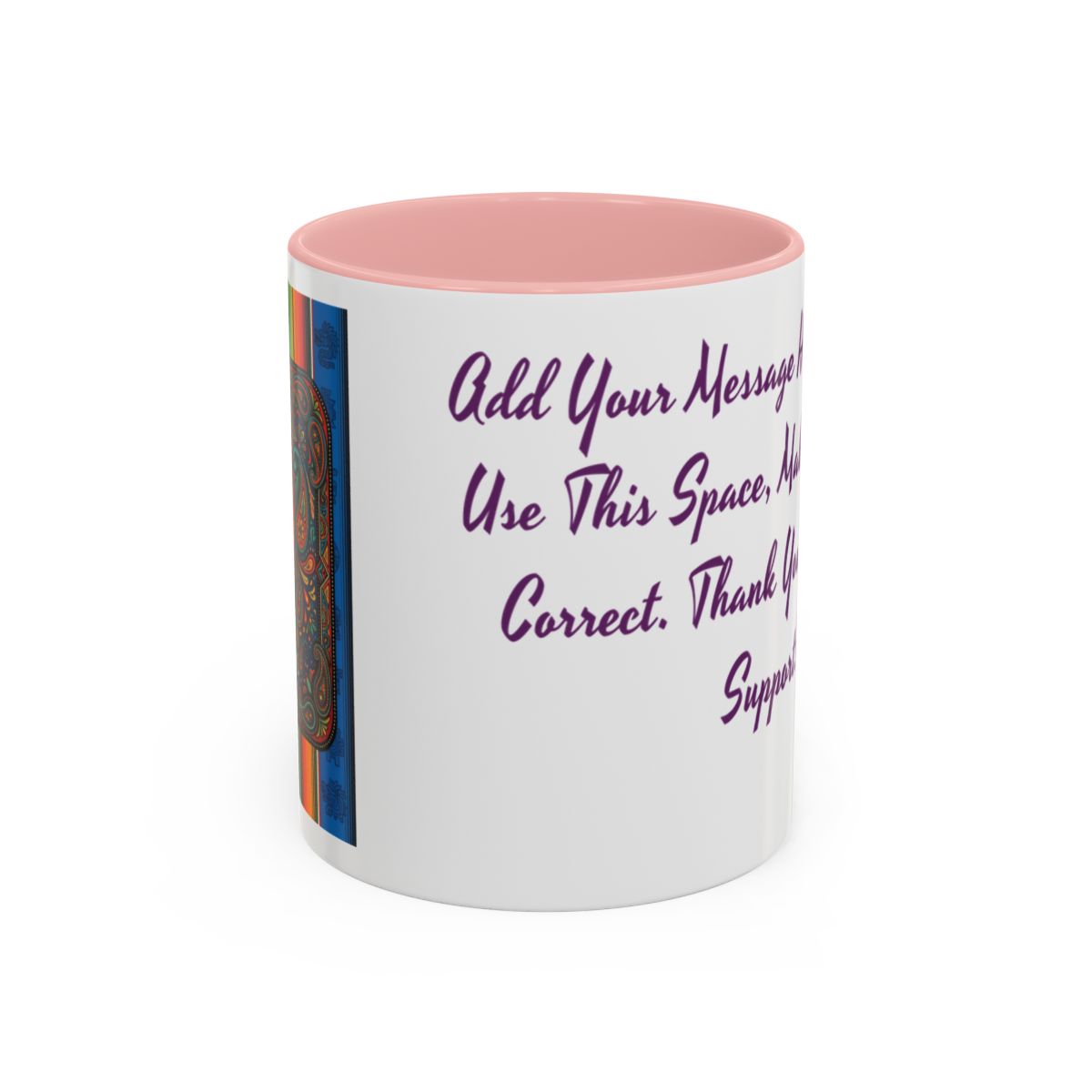 Colorful Virgen de Guadalupe Mug, Vibrant Printed Coffee Cup, Personalized Ceramic Gift, Religious Art, BPA-Free, Ideal Christmas Present