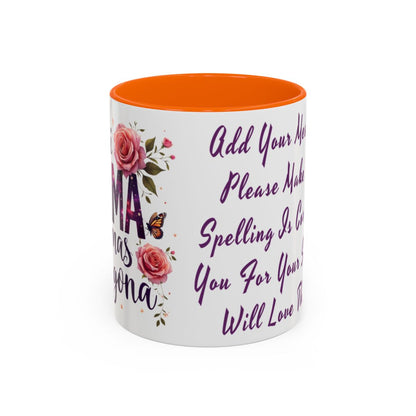 Custom Mother's Mug Cup Mom Gift. Personlized Coffee Cup For Mom, For Grandma