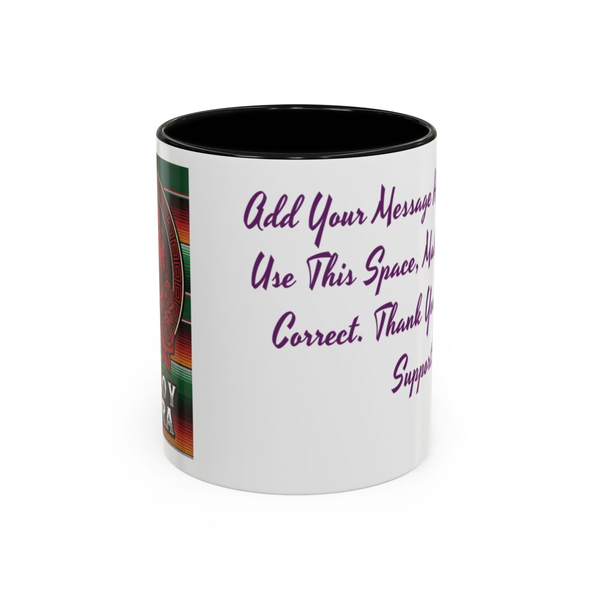 Mexican Skull Mug, Orgullo y Cultura Coffee Cup, Ceramic Tea Mug, Mexican Fiesta Gift, Dia de los Muertos Present, Sugar Skull Design, C-Handle