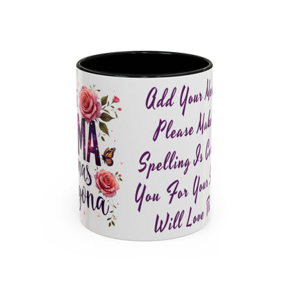 Custom Mother's Mug Cup Mom Gift. Personlized Coffee Cup For Mom, For Grandma