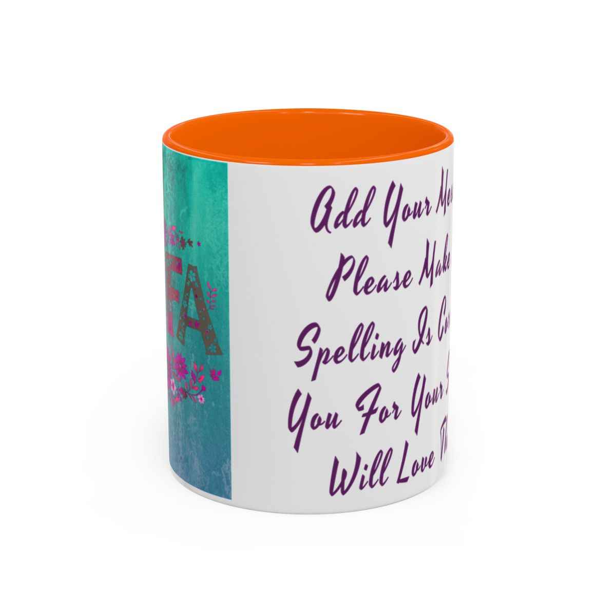 La Jefa Mug, Custom Ceramic Coffee Mug, Boss Lady Gift, Personalized Gift, Floral Design, 11oz 15oz Options, Lead-Free, Microwave Safe