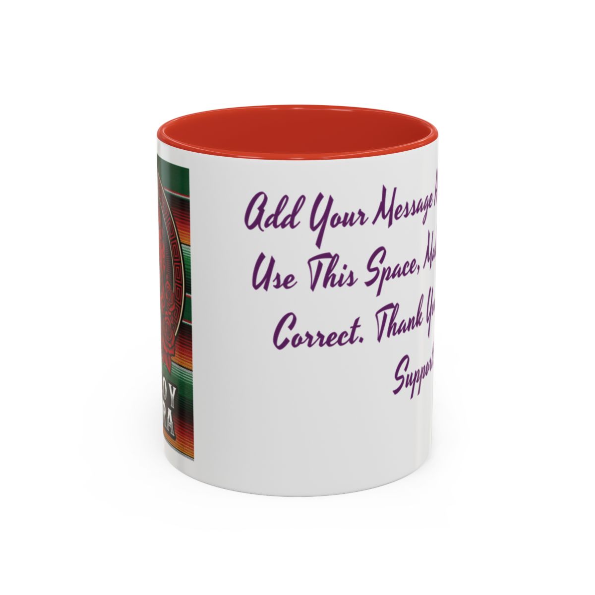 Mexican Skull Mug, Orgullo y Cultura Coffee Cup, Ceramic Tea Mug, Mexican Fiesta Gift, Dia de los Muertos Present, Sugar Skull Design, C-Handle
