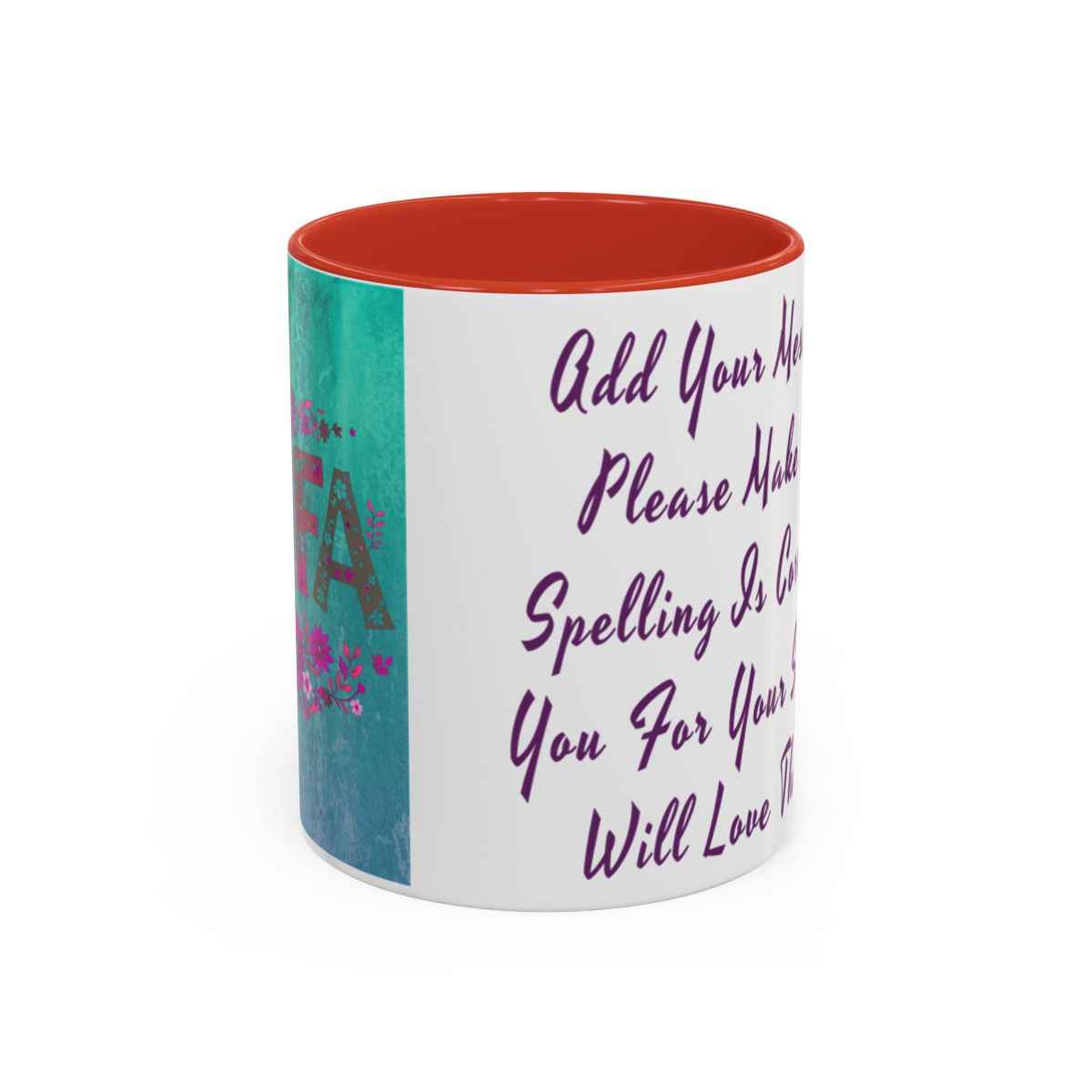 La Jefa Mug, Custom Ceramic Coffee Mug, Boss Lady Gift, Personalized Gift, Floral Design, 11oz 15oz Options, Lead-Free, Microwave Safe