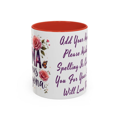 Custom Mother's Mug Cup Mom Gift. Personlized Coffee Cup For Mom, For Grandma