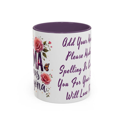 Custom Mother's Mug Cup Mom Gift. Personlized Coffee Cup For Mom, For Grandma