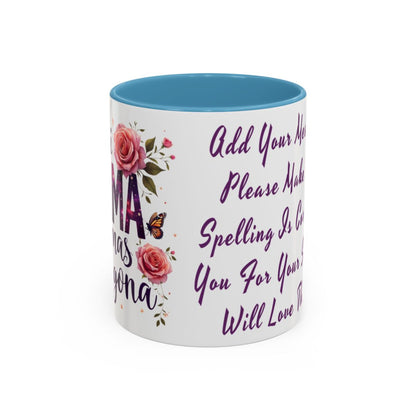 Custom Mother's Mug Cup Mom Gift. Personlized Coffee Cup For Mom, For Grandma