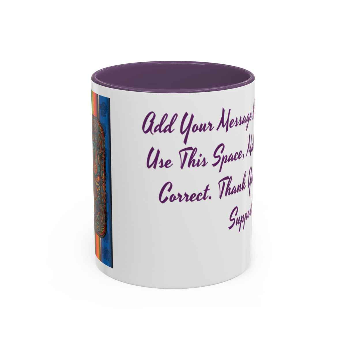Colorful Virgen de Guadalupe Mug, Vibrant Printed Coffee Cup, Personalized Ceramic Gift, Religious Art, BPA-Free, Ideal Christmas Present