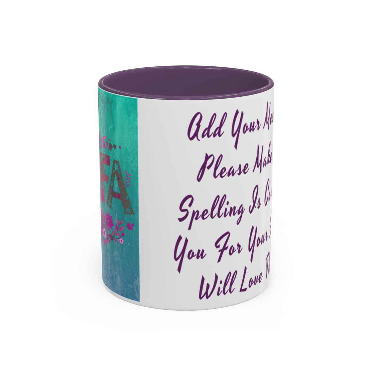 La Jefa Mug, Custom Ceramic Coffee Mug, Boss Lady Gift, Personalized Gift, Floral Design, 11oz 15oz Options, Lead-Free, Microwave Safe