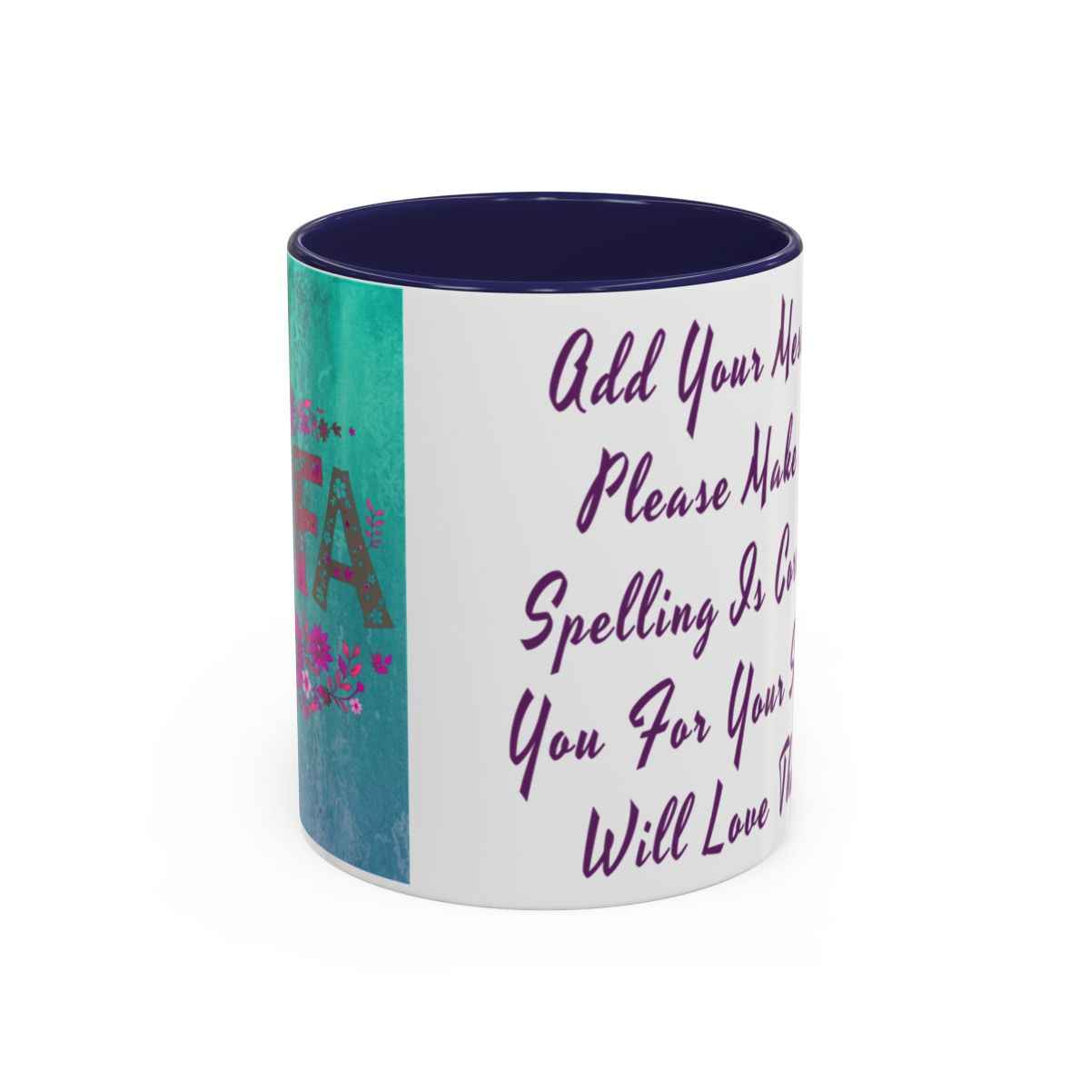 La Jefa Mug, Custom Ceramic Coffee Mug, Boss Lady Gift, Personalized Gift, Floral Design, 11oz 15oz Options, Lead-Free, Microwave Safe