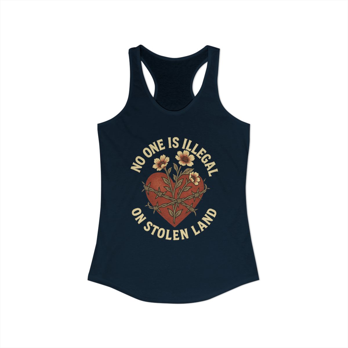 No One Is Illegal On Stolen Land Tank Top