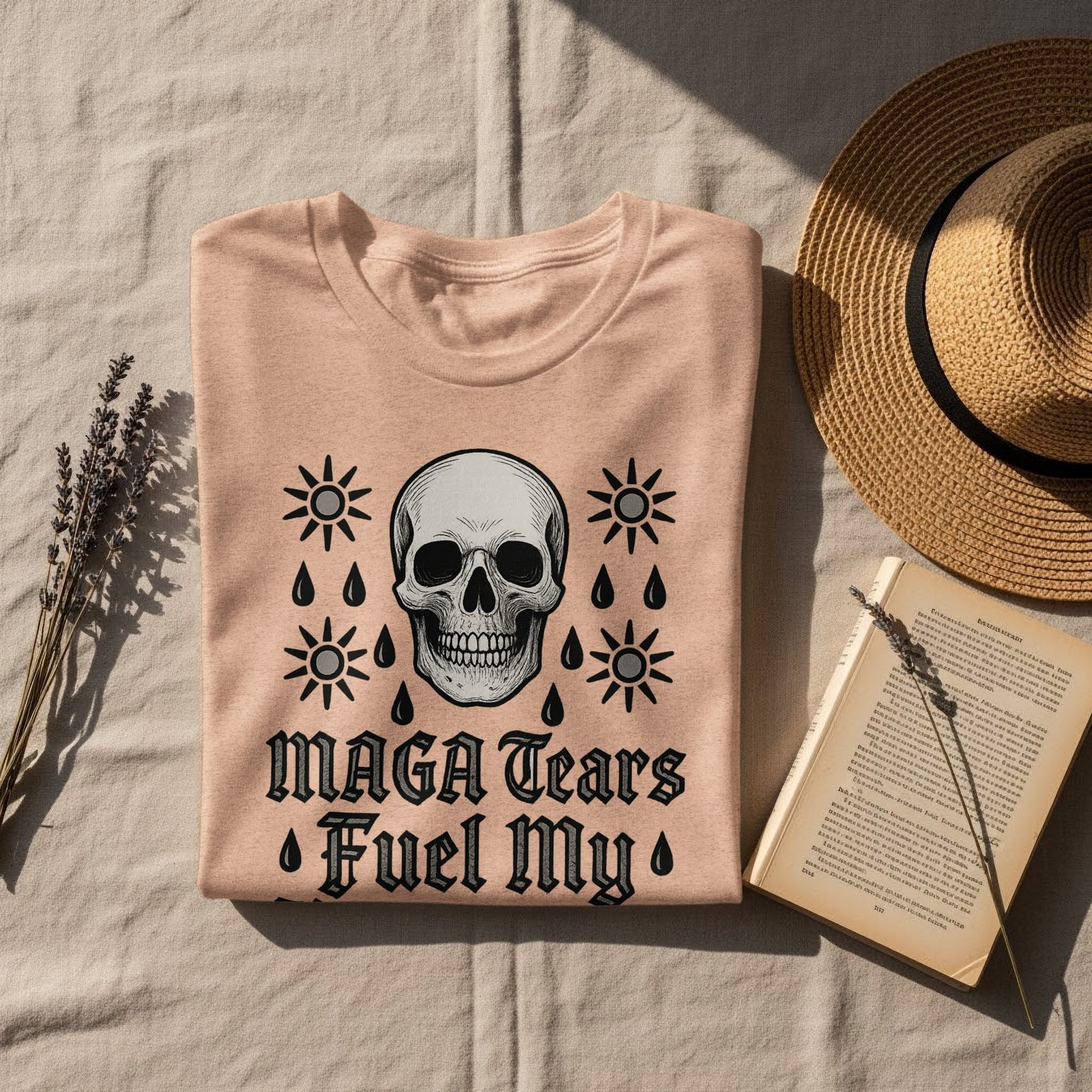 MAGA Tears Fuel My Skull Graphic Shirt Product