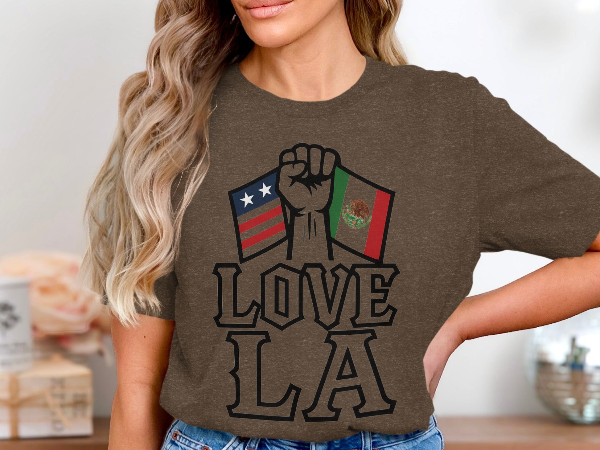 Love LA Graphic Design Comfortable Shirt product