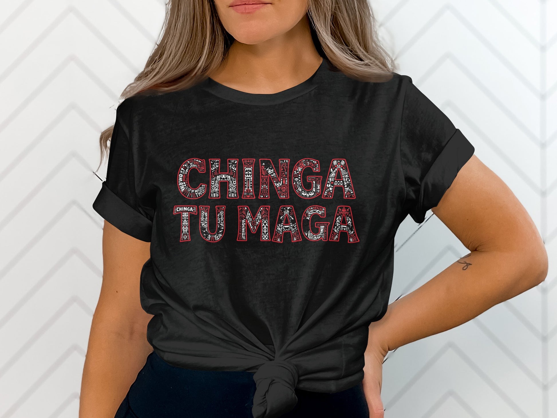 Chinga Tu Maga Statement Tee Fun Graphic Apparel